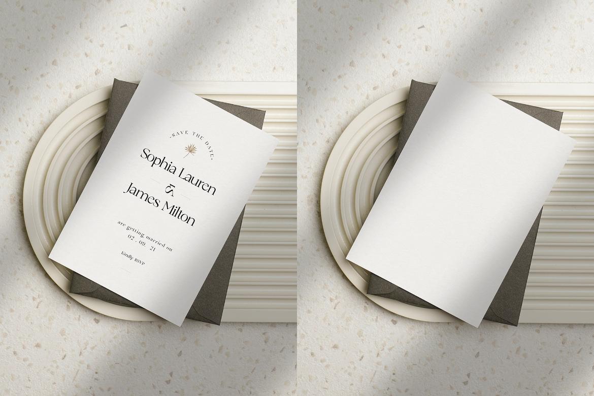 Wedding 5x7 Card Photo Mockups #01 | Premium &amp; Free PSD Mockup Store