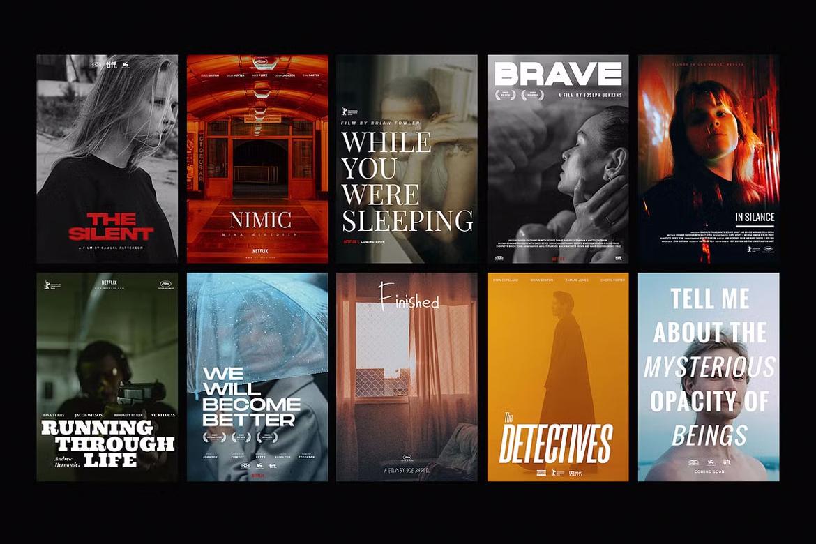 movie poster template psd